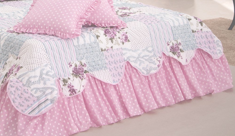 Kit Colcha Cobre leito Belize casal king size 05 pçs rosa - Imagem 4