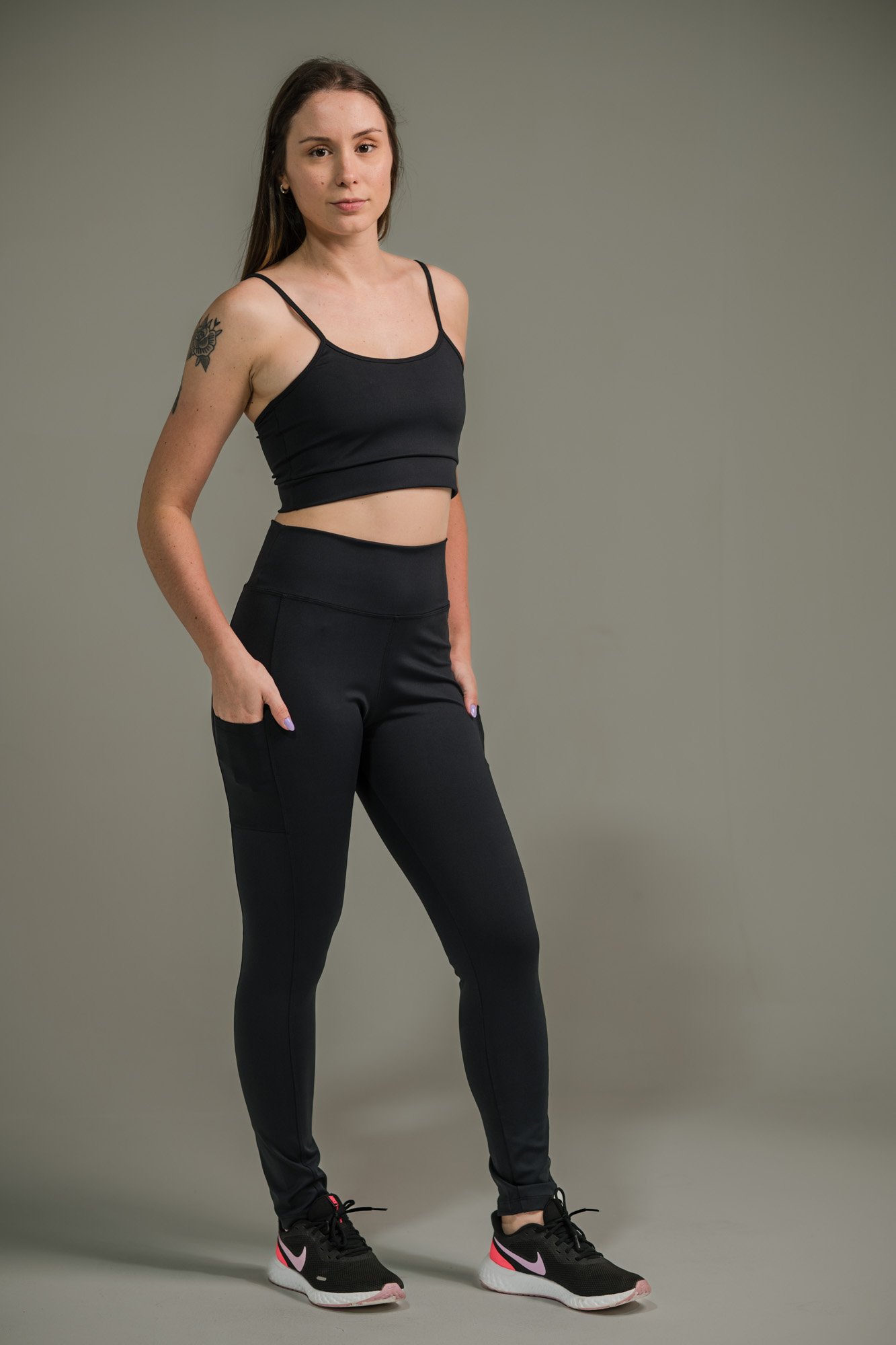 Calça Legging Feminina Básica Aerobic - Imagem 12