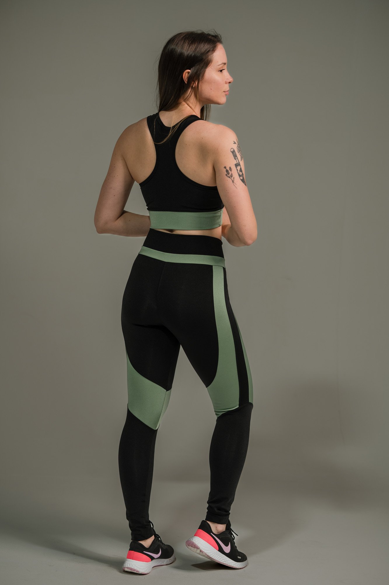 Calça Legging Feminina com Listras nas Coxas - Imagem 6