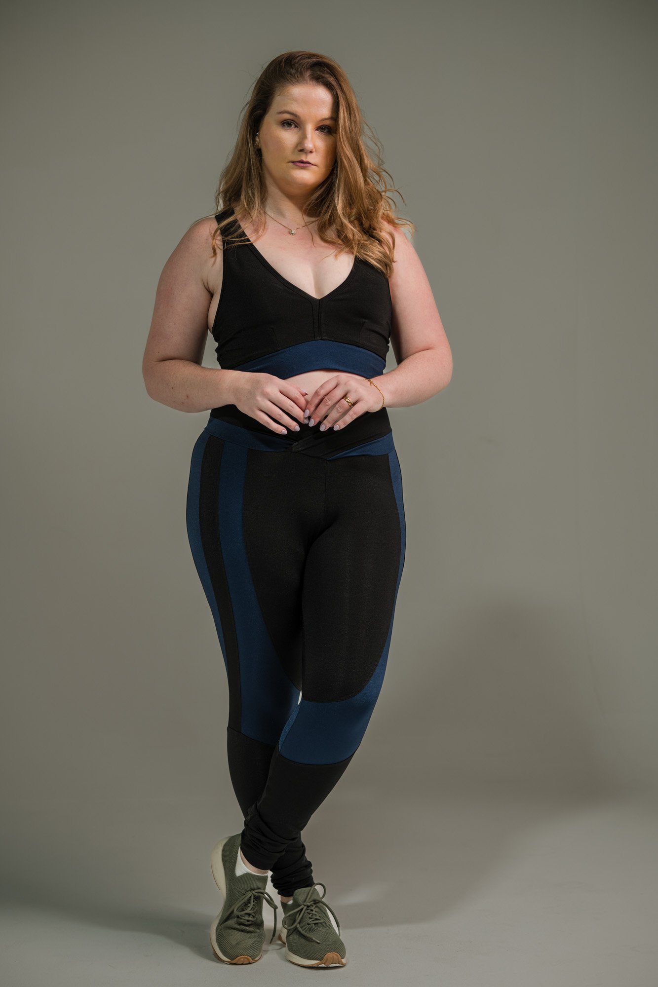 Calça Legging Feminina com Listras nas Coxas - Imagem 13