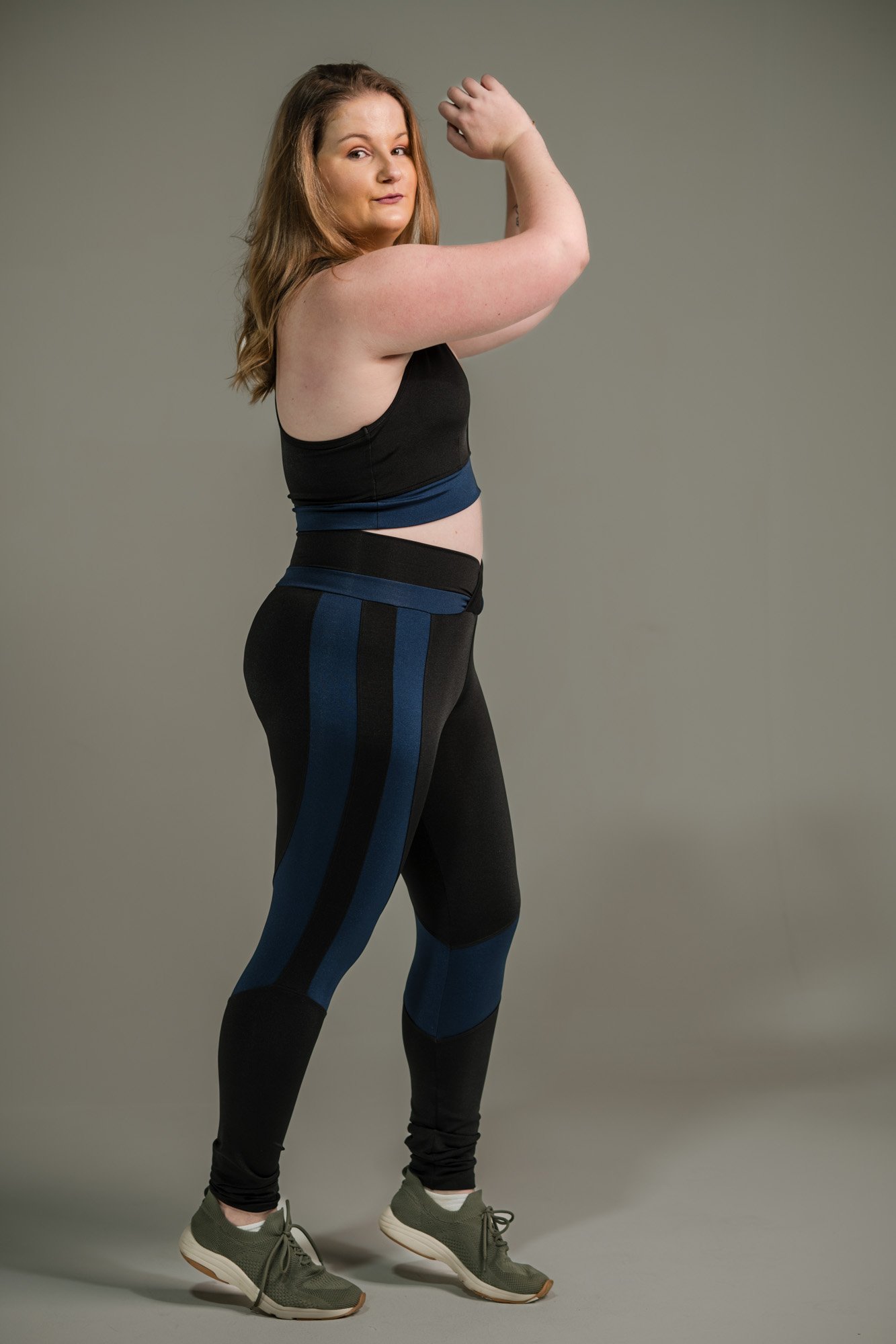 Calça Legging Feminina com Listras nas Coxas - Imagem 14