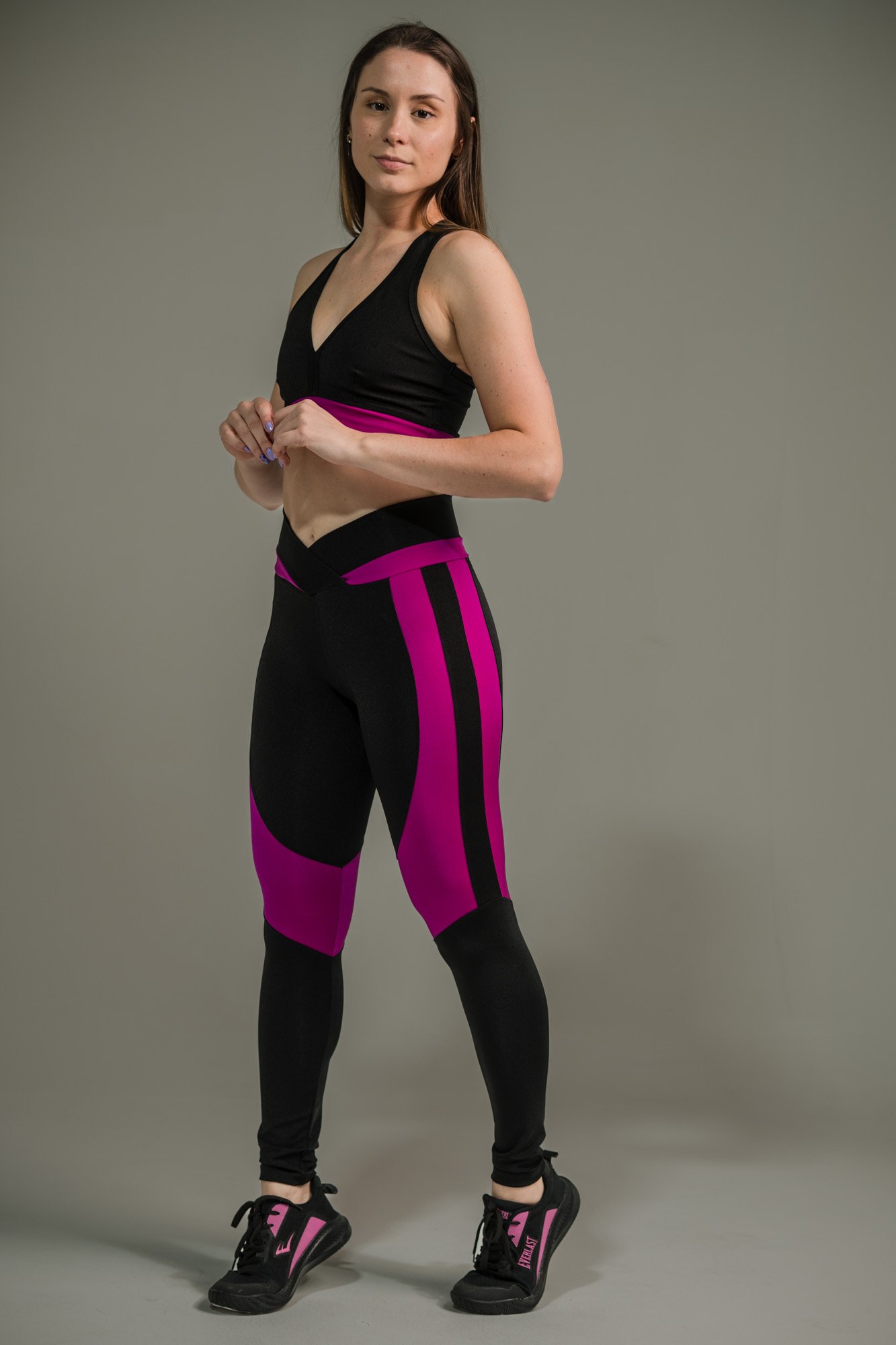 Calça Legging Feminina com Listras nas Coxas - Imagem 15