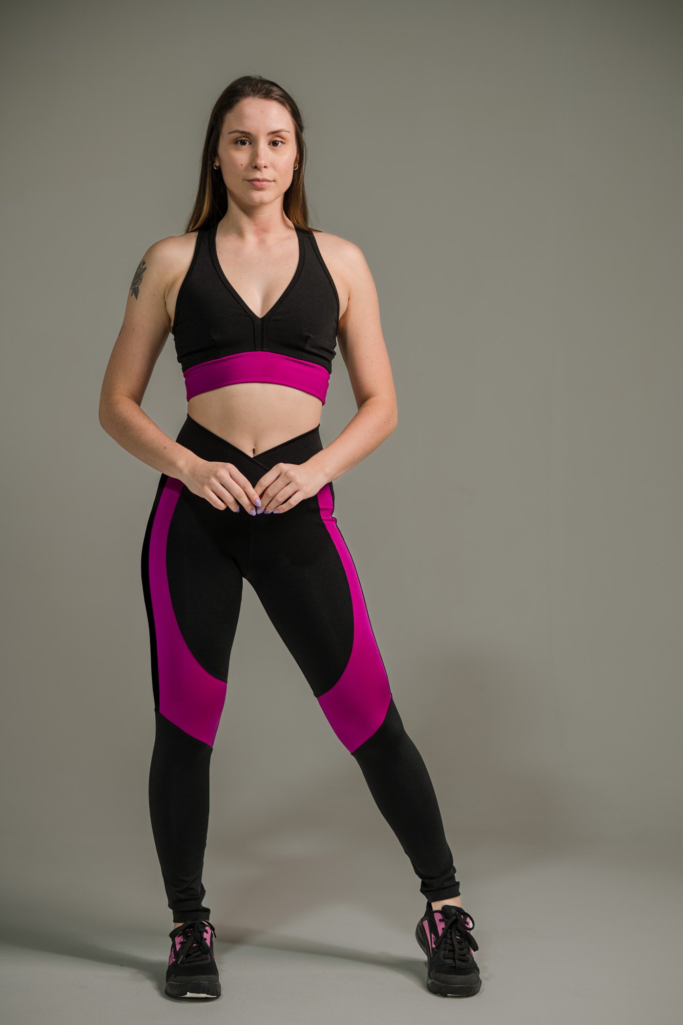 Calça Legging Feminina com Listras nas Coxas - Imagem 16