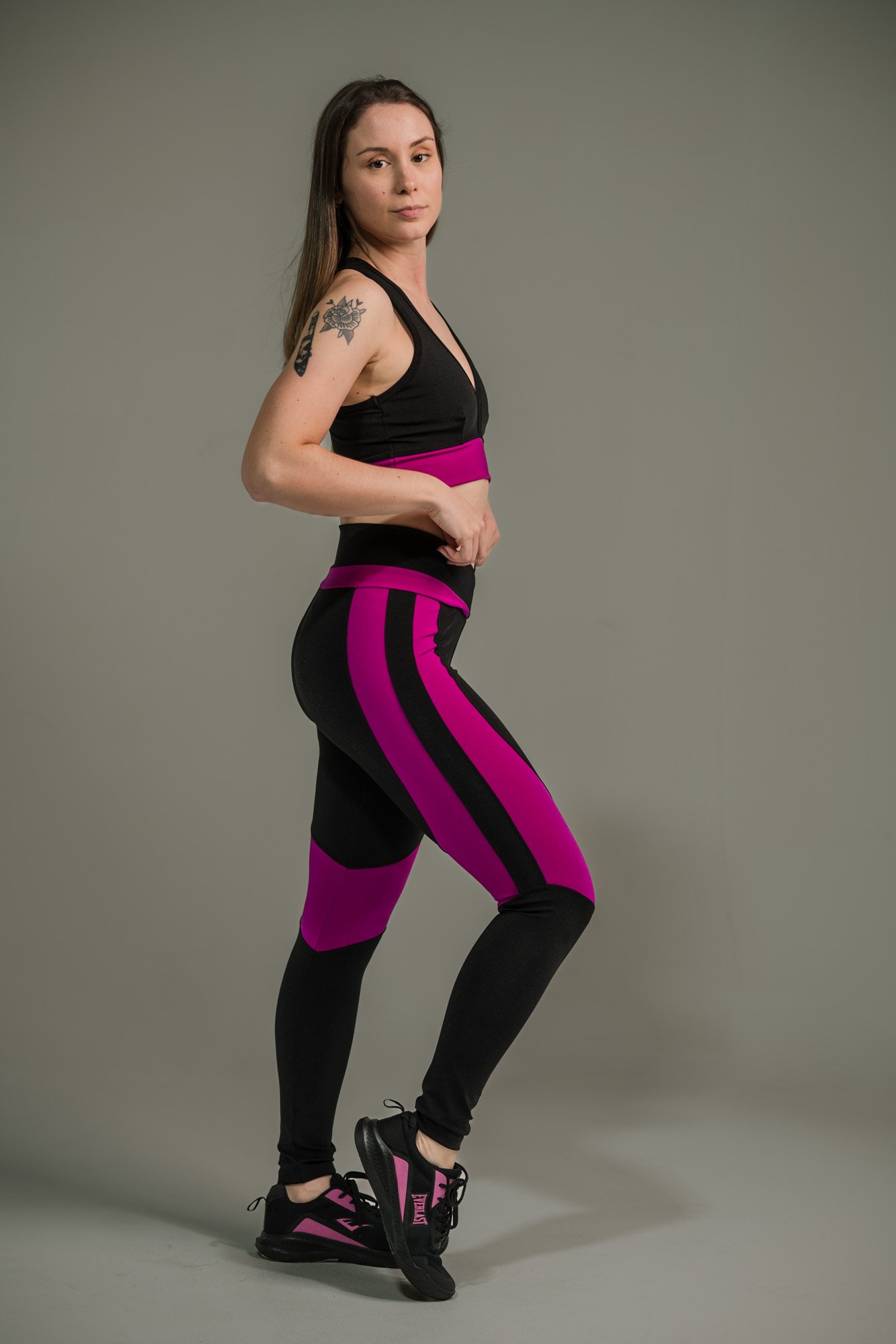 Calça Legging Feminina com Listras nas Coxas - Imagem 19