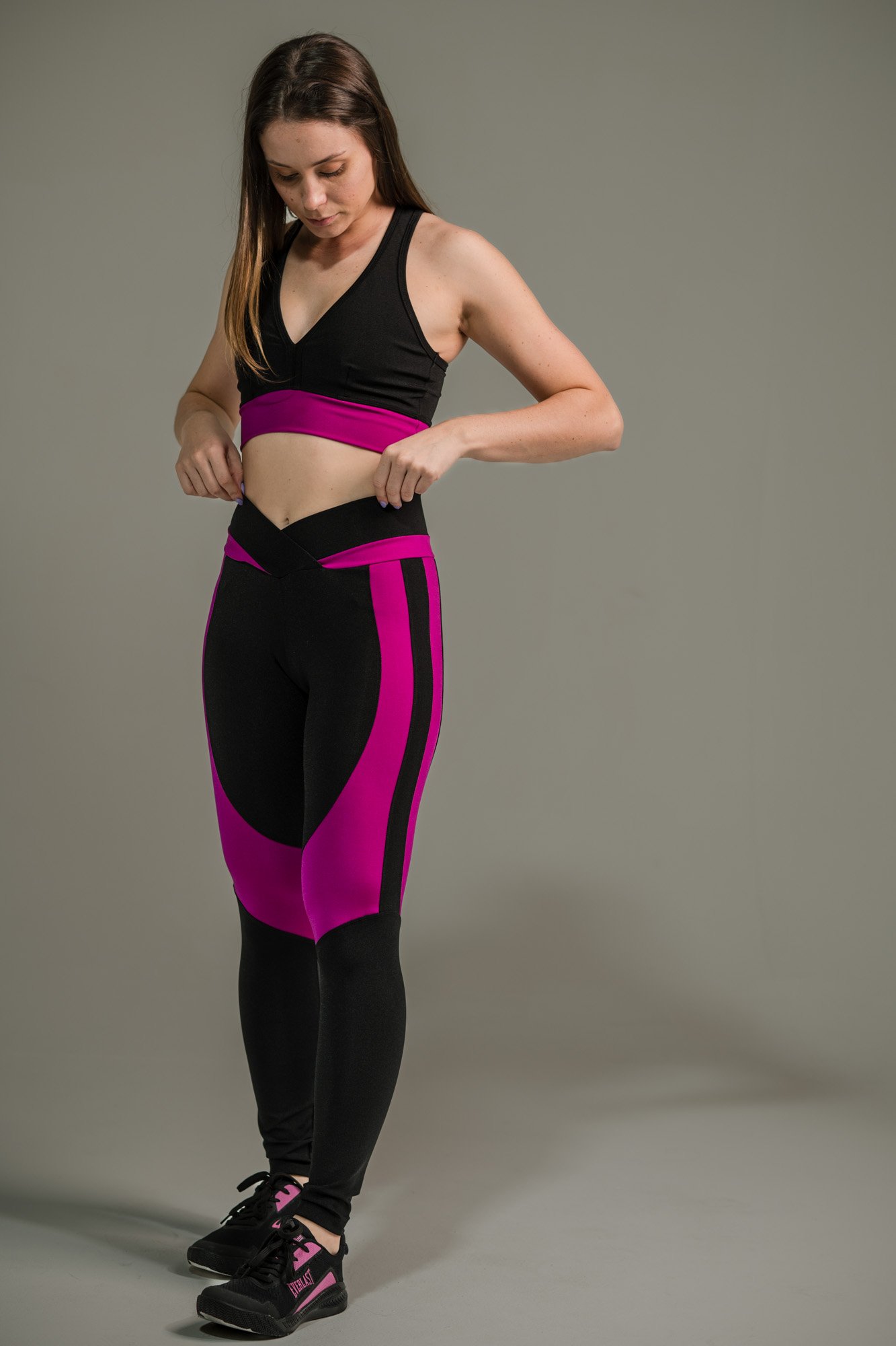 Calça Legging Feminina com Listras nas Coxas - Imagem 21