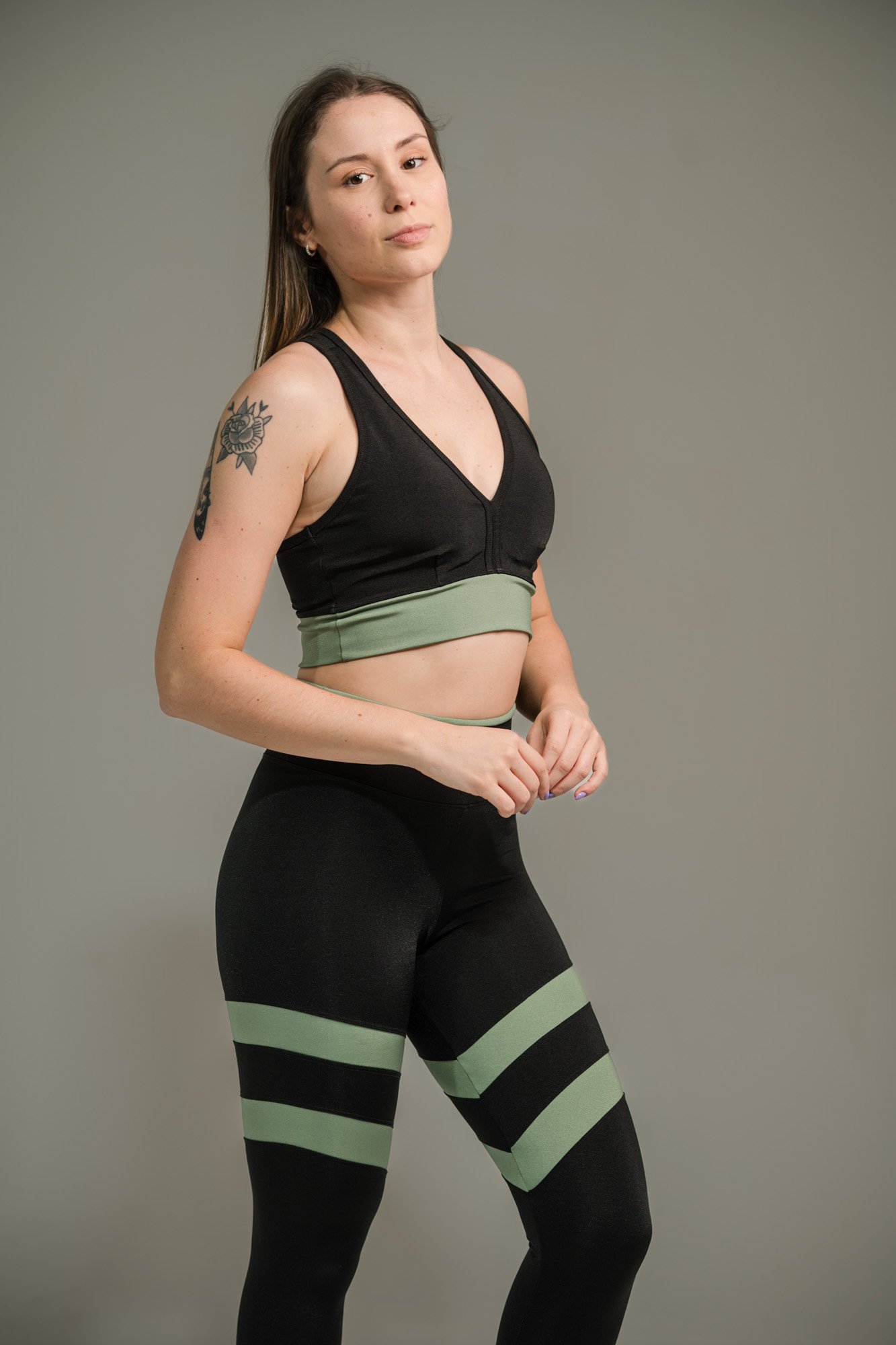 Calça Legging Feminina Listrada Prisma - Imagem 5