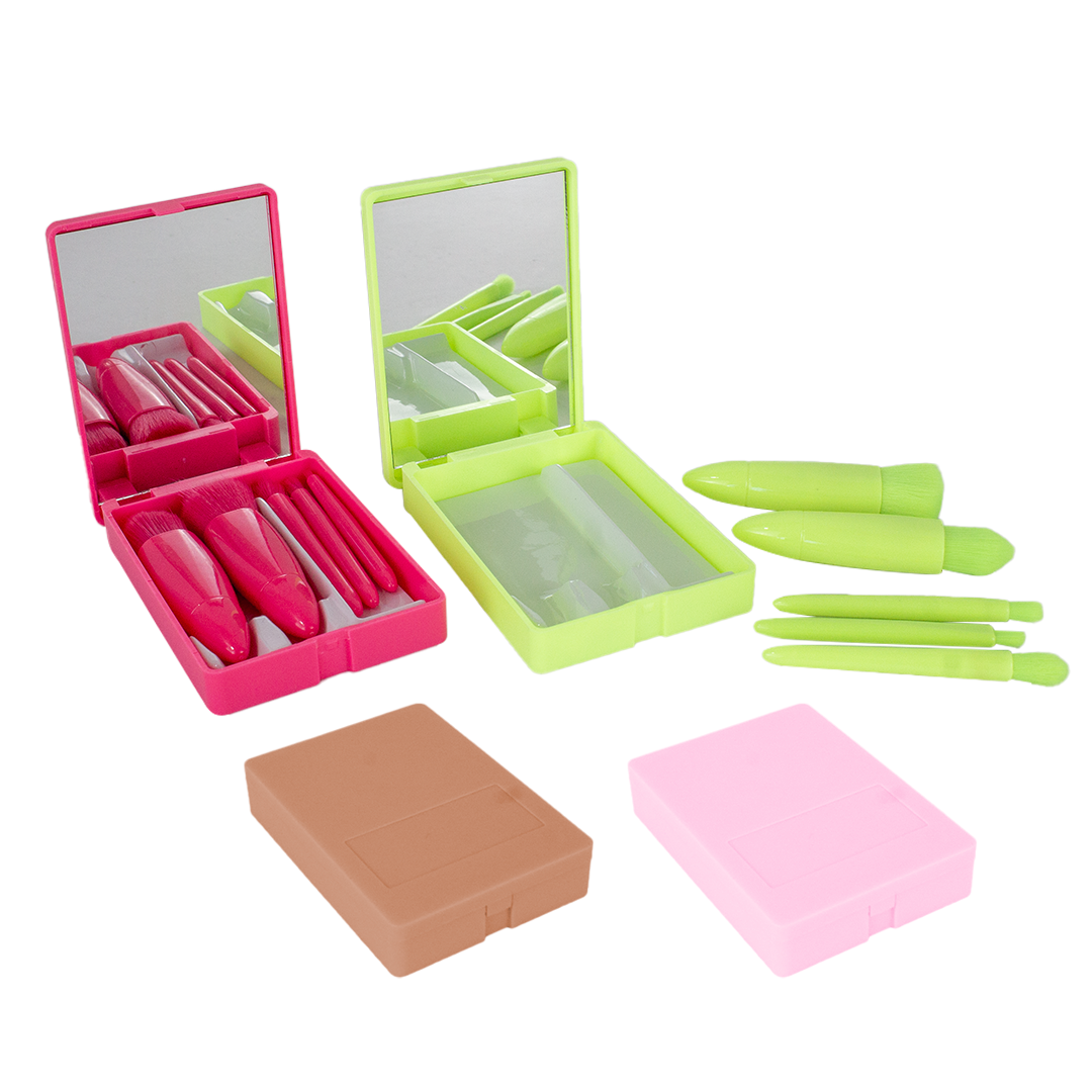 KIT 5 PINCEIS MAQUIAGEM Cores Sortidas