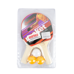 Kit Raquete de ping-pong 15x20cm
