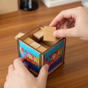 Encaixe Se For Capaz Desafio Brinquedo Educativo infantil em Madeira Pedagógico