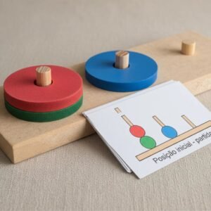 Torre de Londres Brinquedo Educativo Infantil em Madeira e EVA Pedagógico