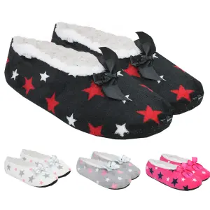 Pantufa Estrela Feminina Tamanho Único Cores Sortidas