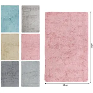 Tapete Double Round 40cm x 60cm  Cores Sortidas