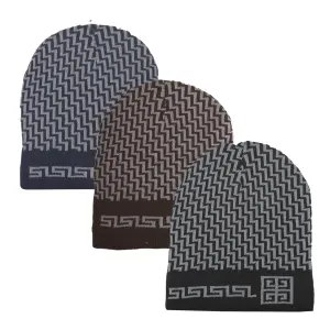 Touca Masculina Geométrico 23x20cm Cores Sortidas