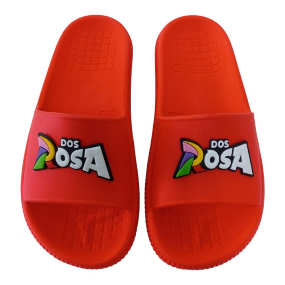 Chinelo Slide Juvenil Dos Rosa Leve Confortável Tendência