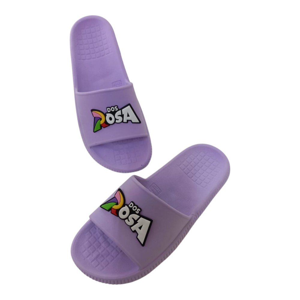 Chinelo Slide Juvenil Dos Rosa Leve Confortável Tendência - Imagem 2