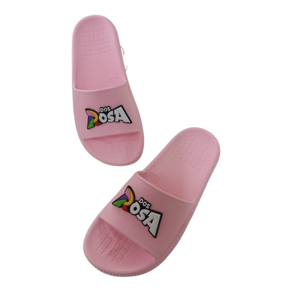 Chinelo Slide Juvenil Dos Rosa Leve Confortável Tendência - Imagem 4