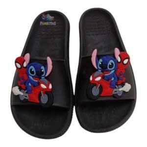 Chinelo Slide Stitch Aranha Moto Infantil Divertido