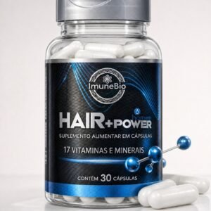 Suplemento Hair + Power Masculino A-Z Premium - 17 Vitaminas e Minerais