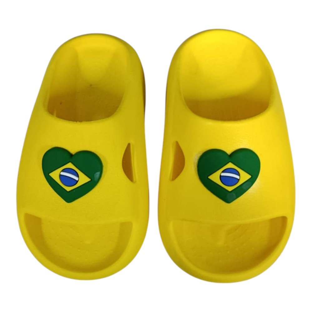 Chinelo Nuvem Brasil Coração Infantil Jogos Menina