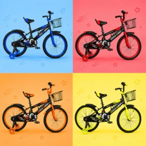 Bicicleta Infantil Menina Turbo Aro 16 LED + Rodinha LED + Freio V-Brake + Cestinha + Paralama Sport + Quadro Turbo