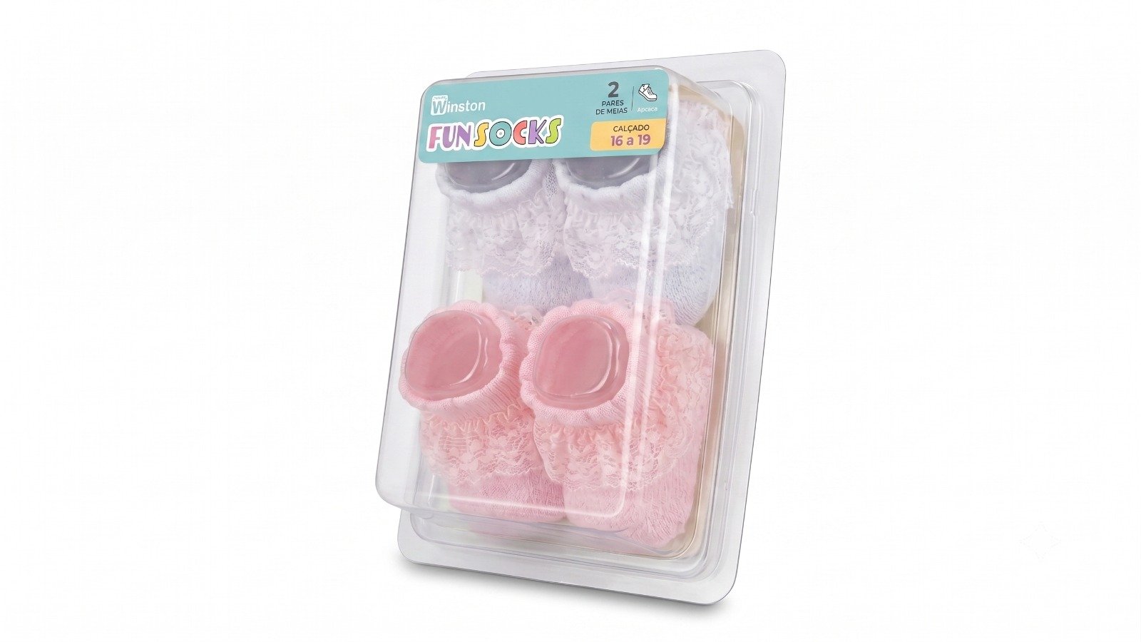 Kit Meia Winston 2 Pares Meias Baby - Imagem 2
