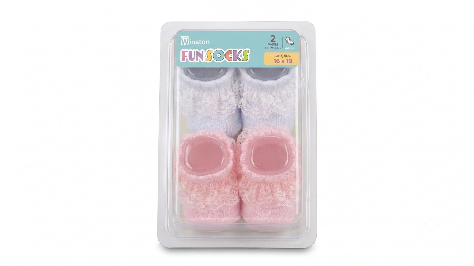 Kit Meia Winston 2 Pares Meias Baby - Imagem 3