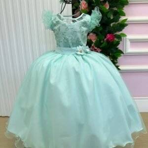 Vestido Mini Miss Longo Suzy Verde Menta