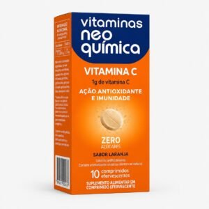 VITAMINA C 1G EFERVESCENTE 10CP VITAMINAS NEOQUIMICA PARA GRIPES E RESFRIADOS