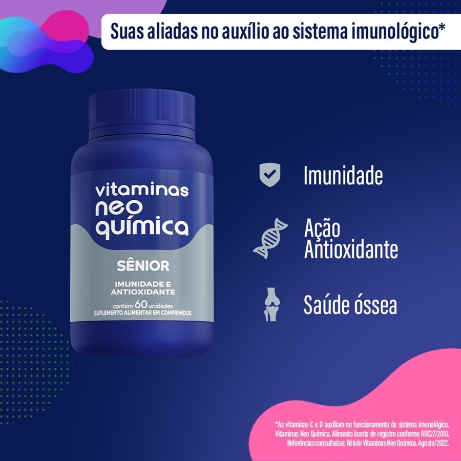 VITAMINA NEOQUIMICA SENIOR 50+ 60CP - Imagem 4